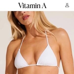 Vitamin A The Classic Triangle Top - White EcoLux